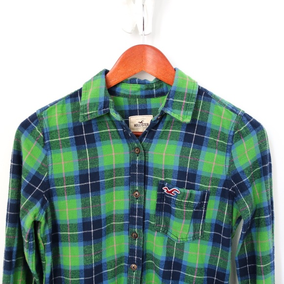Hollister Plaid Flannel Shirt - Picture 1 of 7